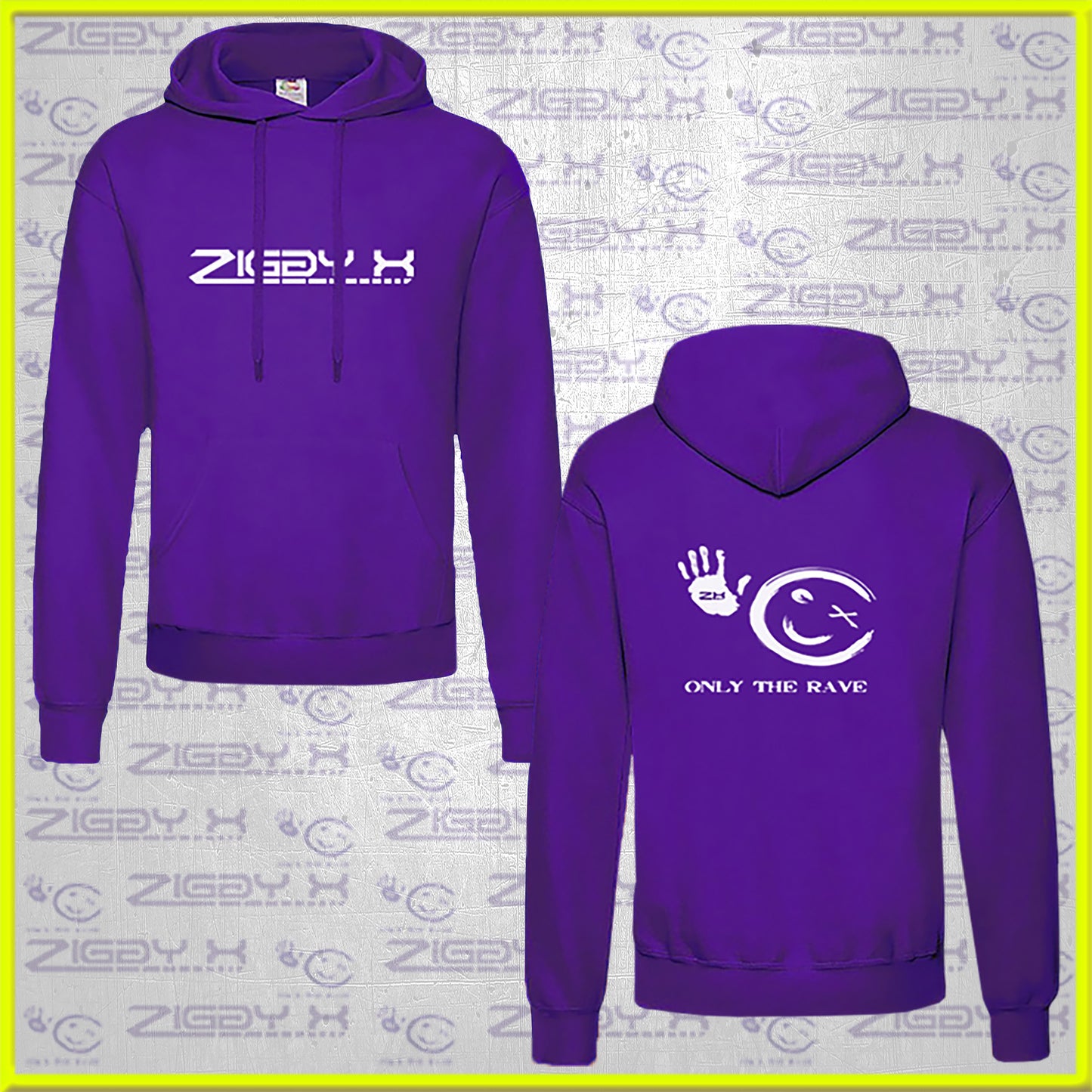 Hoody (purple)  ZIGGY X + ONLY THE RAVE