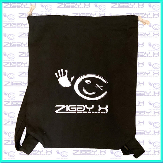 Festival bag ZIGGY X , black  cotton [LIMITED]
