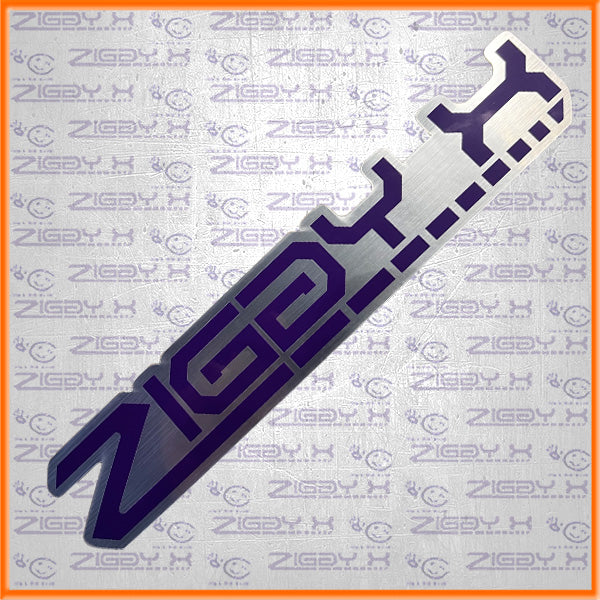 Sticker ZIGGY X; purple