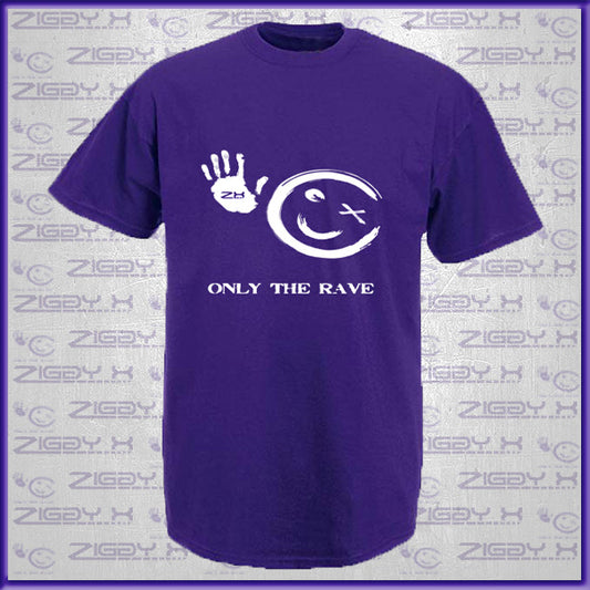 T-Shirt ONLY THE RAVE, purple