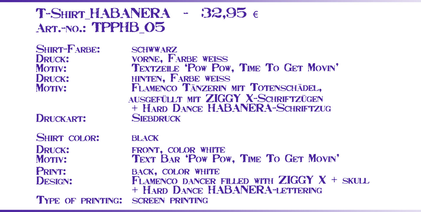 T-Shirt HABANERA, vintage black